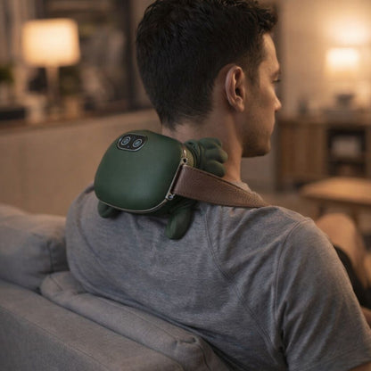 Neck & Shoulder Deep Tissue Massager with Heat – Bionic Hand Shiatsu Muscle Recovery Tool