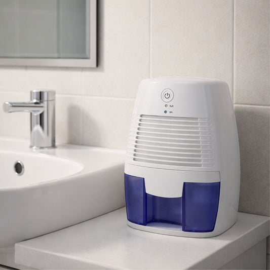 Mini Dehumidifier for Damp and Mold Control – Quiet Small-Space Dehumidifier for Bedroom and Bathroom