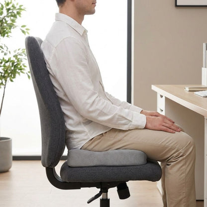 Ergonomic Memory Foam Seat Cushion for Office Chair – Comfort Cushion for Long Sitting