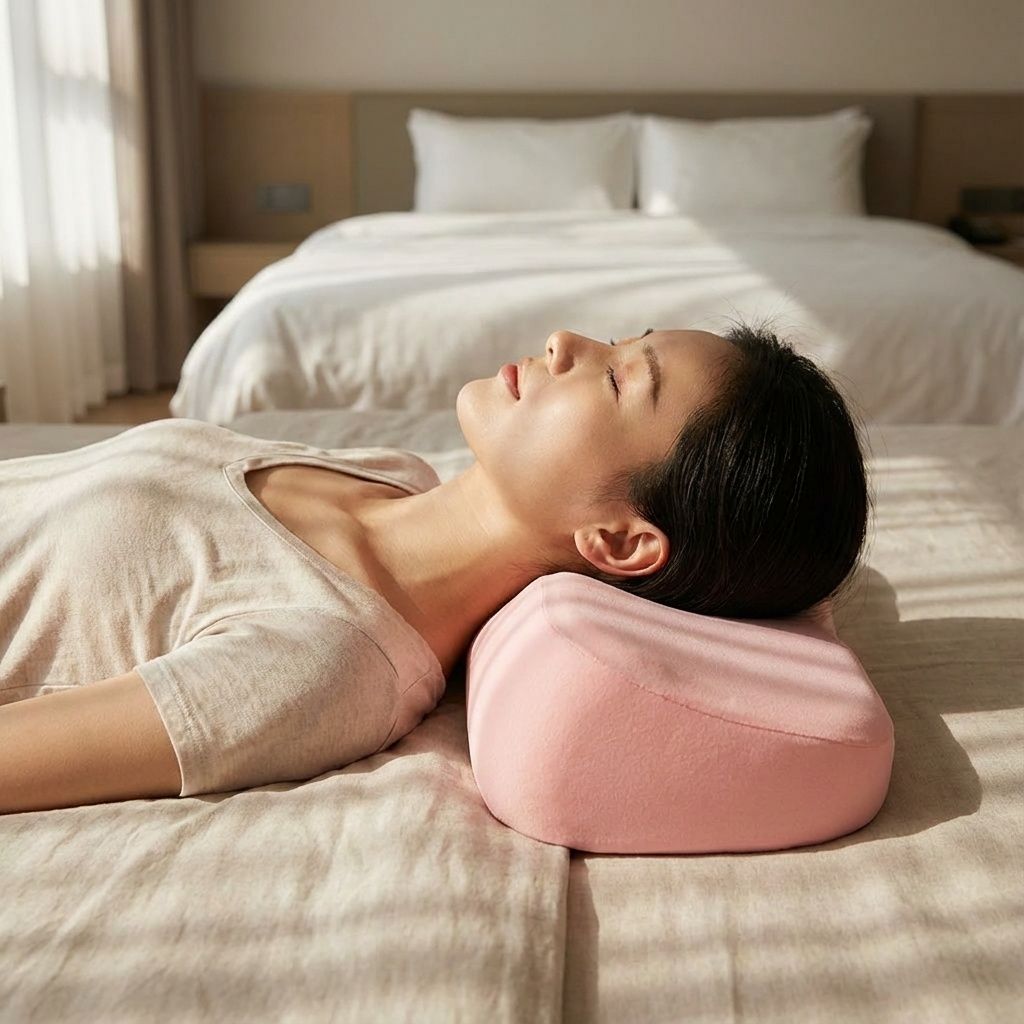 Cervical Memory Foam Pillow – Ergonomic Contour Neck Support Pillow for Back Sleepers