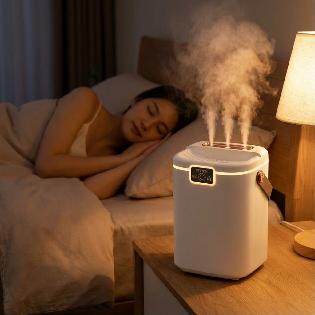 Bedroom Humidifier with Night Light – Air Humidifier for Better Sleep