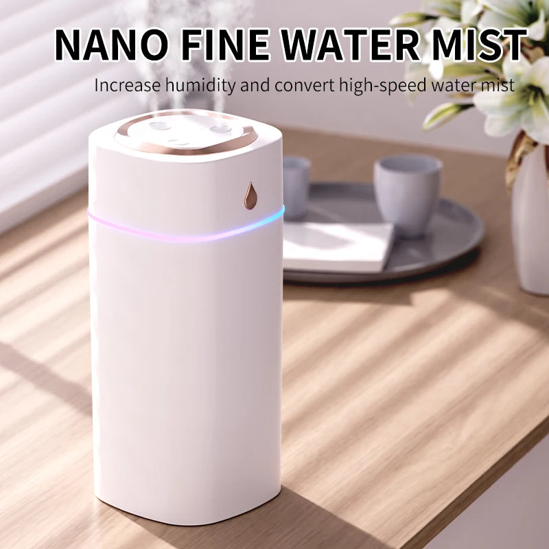 Quiet Bedroom Humidifier with Soft Night Light – Gentle Mist for Better Sleep and Breathing