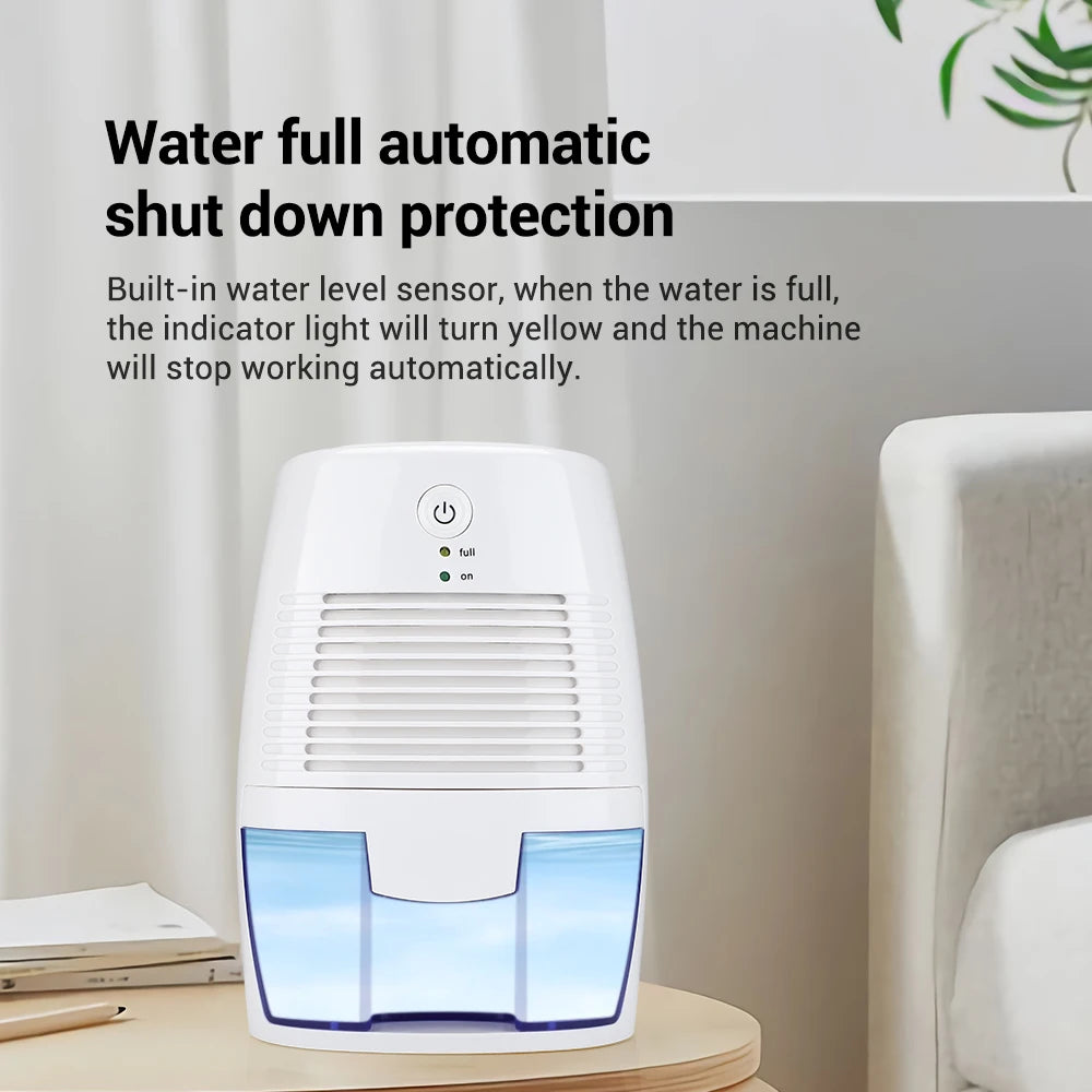 Mini Dehumidifier for Damp and Mold Control – Quiet Small-Space Dehumidifier for Bedroom and Bathroom