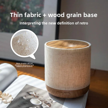 Essential Oil Diffuser with Fabric Cover & Soft Night Light