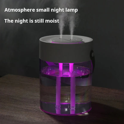 Humidifier for Dry Air Relief – Quiet 3L Double Spray Humidifier for Bedroom and Office