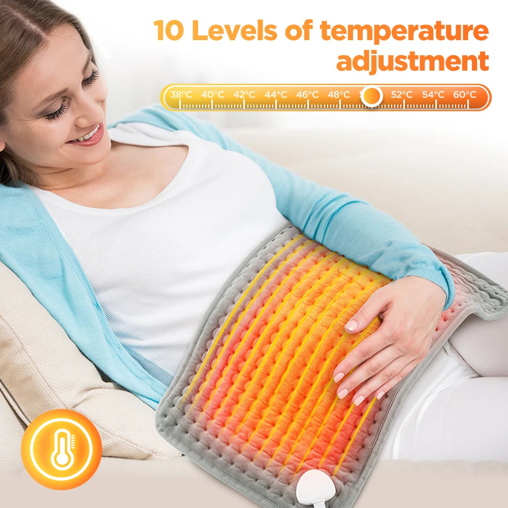 Electric Heating Pad with Adjustable Temperature & Timer