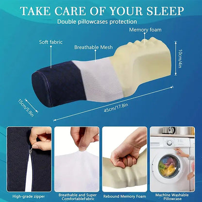 Ergonomic Cervical Neck Support Pillow for Daily Comfort & Sleep Support