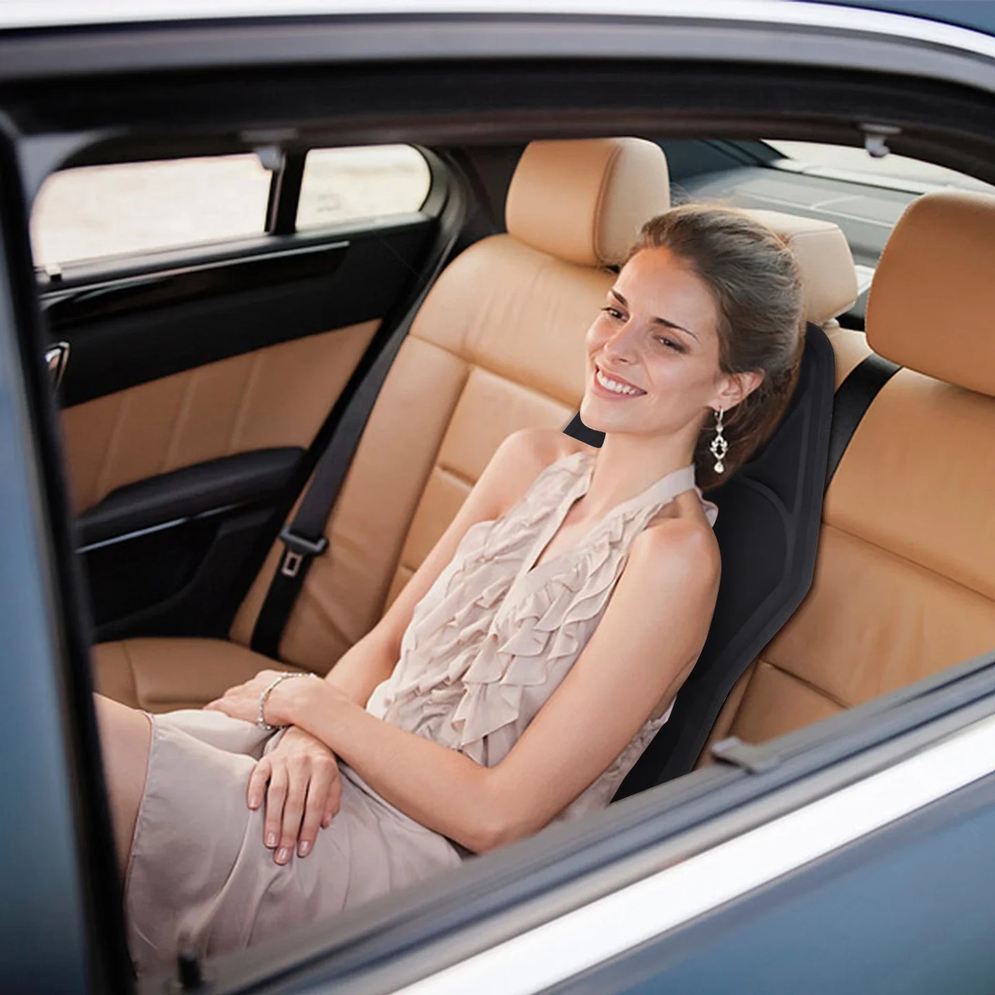 Electric Back Massager Chair Cushion with Heat – Relaxing Full Body Massage Mat for Home and Couch Use