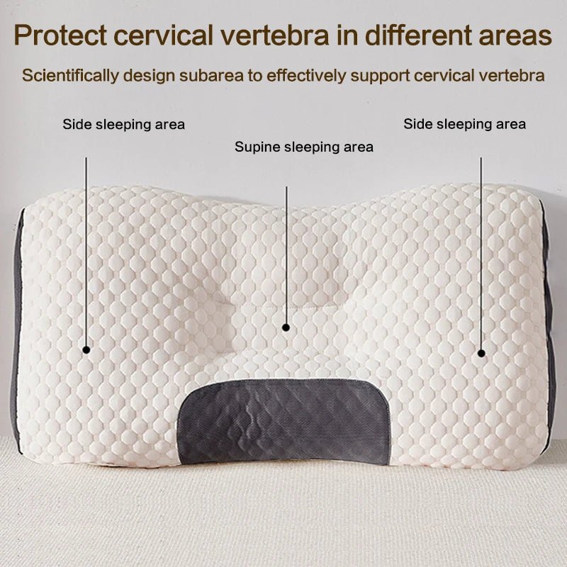 Cervical Neck Pillow for Sleeping – Ergonomic Contour Pillow with Fiber Support - Circadian Dream