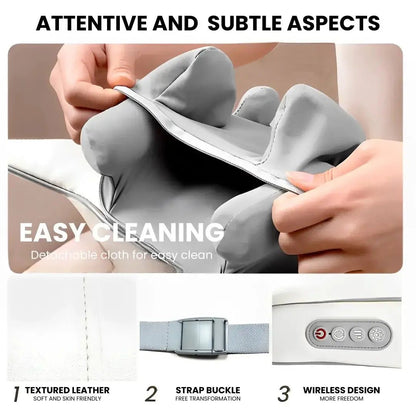 Deep Tissue Neck, Shoulder & Back Massager with Heat – Portable Shiatsu Massage Device for Pain Relief & Muscle Recovery - Circadian Dream