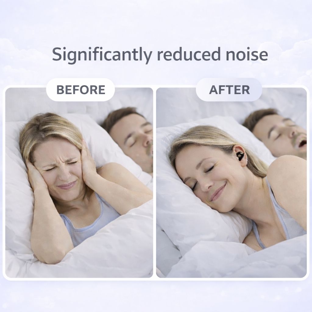 Ear Plugs for Deep Sleep - 33dB Noise Reduction Reusable - Circadian Dream