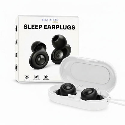 Ear Plugs for Deep Sleep - 33dB Noise Reduction Reusable - Circadian Dream