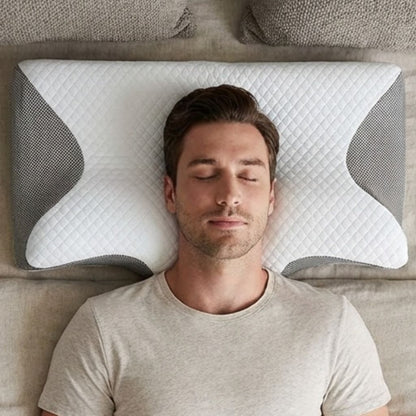 Memory Foam Cervical Pillow for Neck Pain – Ergonomic Neck Support for Side, Back and Stomach Sleepers - Circadian Dream