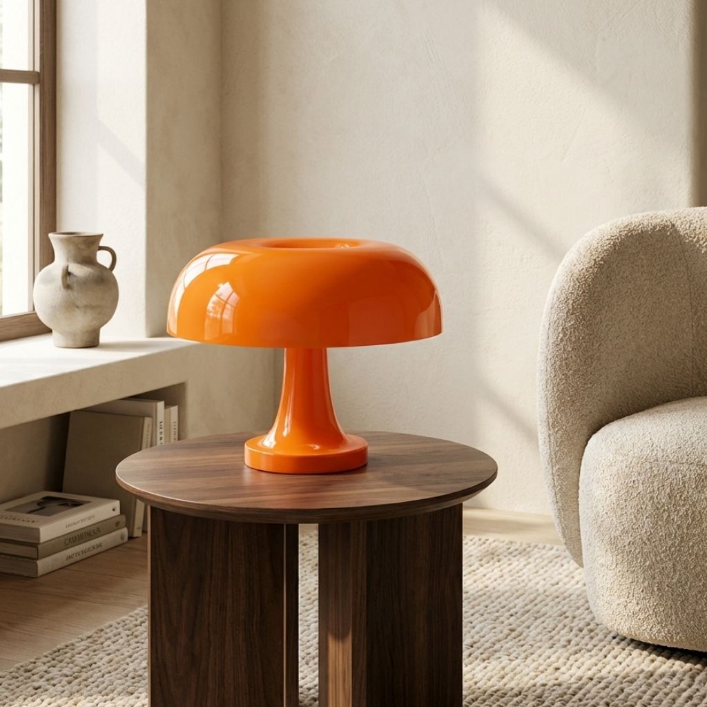 Modern Mushroom Table Lamp – Bauhaus Style Bedside Lamp with Adjustable Warm Lighting - Circadian Dream