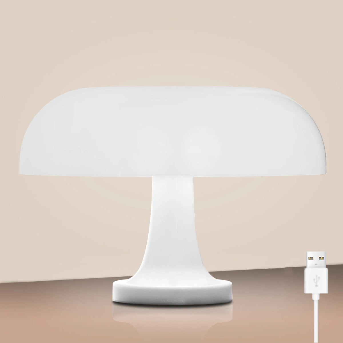Modern Mushroom Table Lamp – Bauhaus Style Bedside Lamp with Adjustable Warm Lighting - Circadian Dream