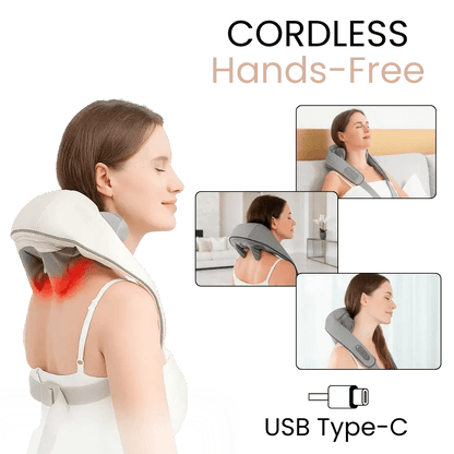 Neck & Shoulder Massager with Heat – Ergonomic Back Massager for Everyday Muscle Relaxation - Circadian Dream