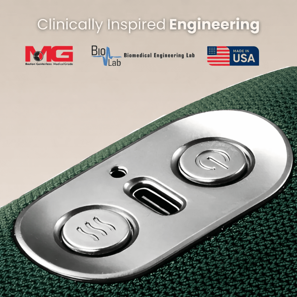 Shiatsu Neck & Shoulder Massager with Heat – Bionic Hand Deep Tissue Back Massager, Portable Rechargeable Massage Device for Pain Relief & Relaxation - Circadian Dream